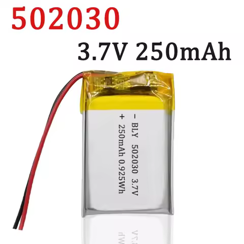 3.7V 250mAh 502030 Polymer Lithium Battery Lithium Ion Battery For Power Bank GPS 100% Real Capacity