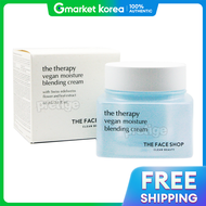 The Face Shop | เดอะเฟซช็อป เดอะเทอราพี วีแกน มอยส์เจอร์ บลending ครีม 60 มล. สกินแคร์เข้มข้นเพื่อผิ