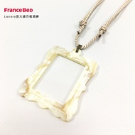 FranceBed Luxury放大鏡方框項鍊/ 白色 (隨身攜帶的放大鏡)