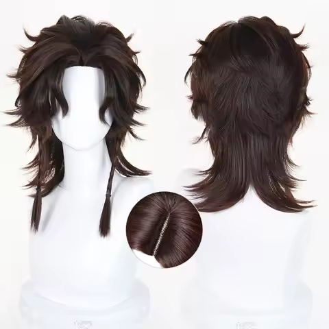 HAIRJOY Synthetic Hair Identity Ⅴ Matador Cosplay Wig Brown Curly Hernando Romero Cosplay Wig Rose N