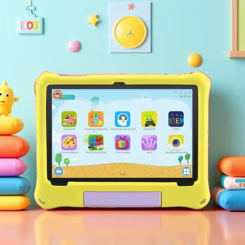 ANRY 10.1 inch Kids Android 15 Tablet 8GB (4+4GB) RAM 64GB ROM 5000Mah Octa-core 5G Wifi Children's