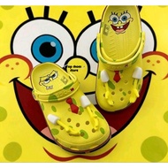 Top shoes store Crocs kids X Spongebob Girl Cute cartoon Boy Sandals cute,Kids' slippers Crocs beach