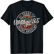Men's cotton T-shirt Vintage 1935 Bday Stamp 90th Birthday Gifts 90 Year Old T-Shirt