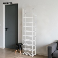 [Vaveren] Tall Shoe Rack, Sturdy And Practical with Hooks for Balcony, Living Room, Wardrobe