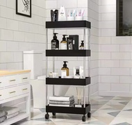 4 Layers Bathroom Rack Kitchen Storage Rack Fridge Side Shelf Layer Removable With Wheels For Bathro