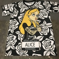 Kaos Jersey Aop Vintage Kartun Alice In Wonderland