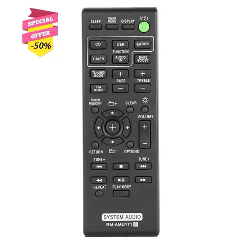 RM-AMU171 Remote Control For Sony Audio System CMTBT60 CMTBT60B CMTBT80W CMTBT80WB CMTSBT100 HCDSBT1