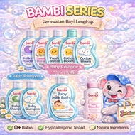 Bambi Baby Cologne Sweet Floral Milky Powdery/ Morning Breezy/ Baby perfume Milk Bath/ Hair Lotion B