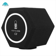 C2 Microphone -Filter Acoustic for Record Studios Mic Sound-Absorbing Foam Vocal Isolation Ball
