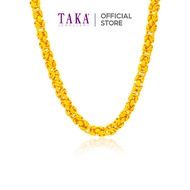 TAKA Jewellery 999 Pure Gold Byzantine Chain
