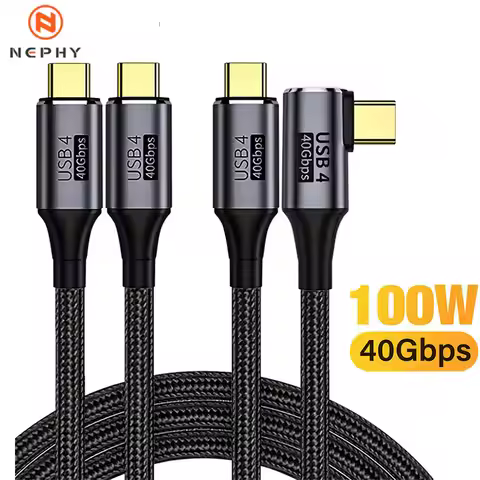 USB4.0 Thunderbolt 3 4 USB C to Type C Cable 40Gbps 8K@60Hz 4K@120 PD 100W Fast Charging Type-C Cabl