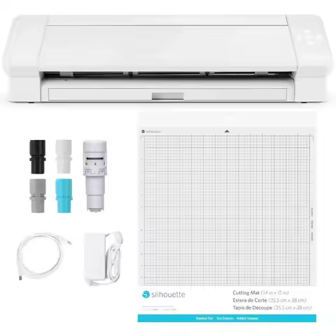#For Cameo 4 Plus 15 Inch Version - 15" Cutting Mat, Power cords, Built in Roll Feeder, Silhouette S