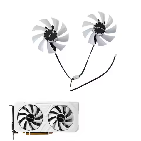 Replacement GPU Fan for KFA2 GALAX RTX 2060 2070 SUPER GTX1660 EX White GA92S2H 85MM 4Pin PWM Graphi