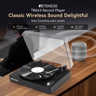 Retekess TR643 turntable Bluetooth Vinyl Record Player Phonograph with Speed Selector (33/45/78) 3.5