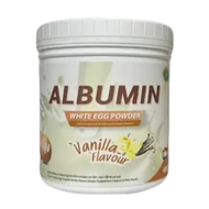 ALBUMIN WHITE EGG POWDER อัลบูมิน ไข่ขาวผง 400กรัม มี 3 รสให้เลือก โปรตีนไข่ขาว ผงโปรตีนคุณภาพจากไข่