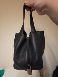 Hermès Picotin 22黑銀
