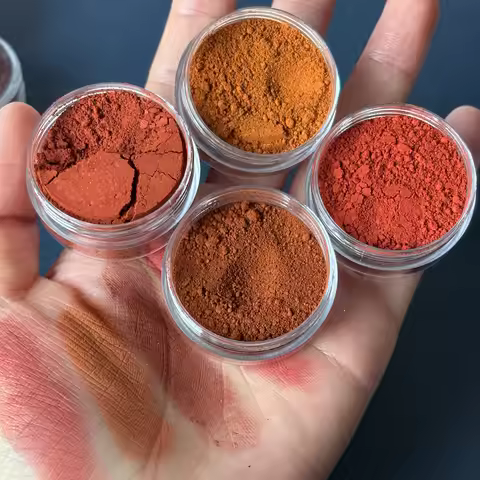 Cosmetic Iron Oxide Pigment Sampler Matte Powder for Nail Art Soap Making Candle Dye Resin Art DIY C