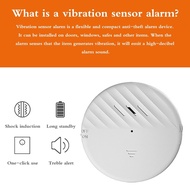 Rechargeable Wireless Vibration Sensor  alarm Safety home alarm Door alarm windows sensor alarm anti