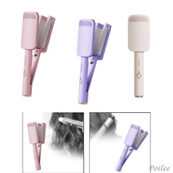 [ Wavy Hair Curling Iron Deep Wave Hair Tool Anti Scald Ceramic Heating Plate Hair Crimping Iron for