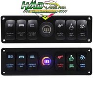 6 PANEL SWITCH ARB AMPERE VOLT METER MODEL