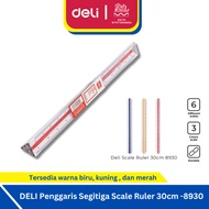 Deli Triangular Ruler Scale Ruler 30cm Scale DrawingDesign - 8930