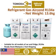 TOMODACHI Car Air Cond Gas R134a Aircond Kereta Refrigerator Aircond Gas Peti Sejuk Rumah r134a 13.6kg net Ready Stock