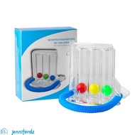 JENNIFERDZ 3 Balls Breathing Trainer, 3 Balls Soft Breath Measurement System, Deep Breathing Exercis