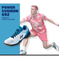 END OF YEAR YONEX POWER CUSHION SHB65Z MEN'S BADMINTON SHOES SHB65ZMEX SHB 65 ORIGINAL WHITE BLUE, F