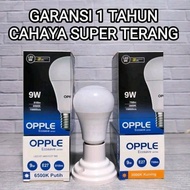 CAHAYA OPPLE ECOSAVE 9W 9 WATT WHITE LIGHT LED BULB WARM WHITE/