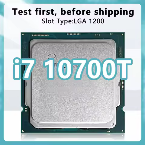 Core i7-10700T CPU 14nm 8 Cores 16 Threads 2.0GHz 16MB 35W 10thGeneration Processor Socket LGA1200 f