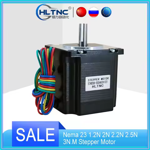 Nema 23 1.2N 2N 2.2N 2.5N 3N.M Stepper Motor 4-Leads 8mm Shaft 57mm Motor 3A for CNC Engraving Milli