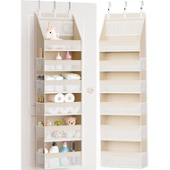 Criusia Door Storage Box, 6-Layer Wardrobe Hanging Storage Space, with 13 Mesh Bags, 55 Pounds (abou