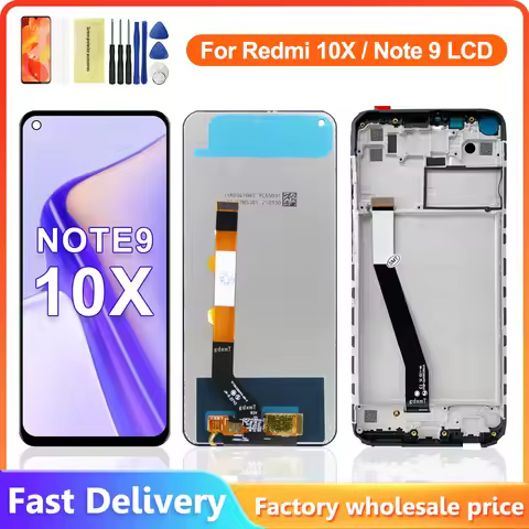 6.53'' Display For Redmi Note 9 LCD Display Touch Screen Digitizer Assembly For Redmi 10X 4G LCD For