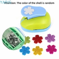 YARIS Flower Furador, Random Color 7*6*4cm DIY Paper Cut Puncher, Punches Maker Labor Saving Heart H