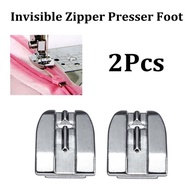 2Pcs Concealed Invisible Zipper Presser Foot Feet for Brother Singer Janome Sewing hine Parts Access