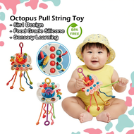 Mainan Baby 6 Bulan ke Atas Octopus Pull String Toy 6 Month Baby Toy Toys for Baby Mainan Montessori