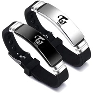 YX&ST 2 Pack TWICE Merchandise Bracelets, TWICE Charm Silicone Bracelets Perhiasan untuk hadiah