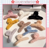 Plush grip Temperament Back Spoon Extra Large Hairpin Shark clip Hair accessories