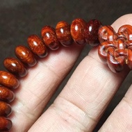 Small Leaf Red Sandalwood Abacus Beads [Chinese Knots] 5 * 9 High Oil Density Chicken Blood Red Budd