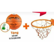 Combo set of basketball rim + basketball number 6 (Orange) - BASKETBALL RIM
