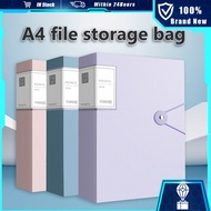 Transparent File Folder A4 Expanding Document Organizer Office School Supplies