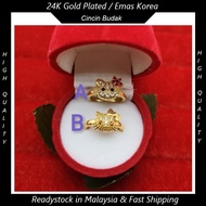 💥readystock💥 Emas Korea Cincin Budak Kitty Batu Gold Plated Rings For Kids