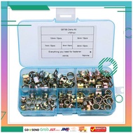 RCHMDSHP Alloet Plumbing Hose Clamp Pipe Clamp Fastener 6-10mm 75PCS HW105