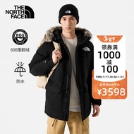 北面（The North Face）羽绒服男600蓬户外防水保暖中长款外套23秋冬上新鹅绒填充|5B19 JK3/黑色 M/170