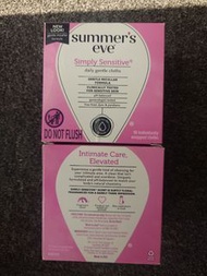 2盒 Summer's Eve Simply Sensitive 潔淨濕紙巾