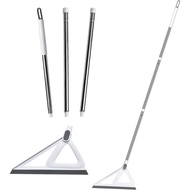 Multifunction Magic Air Broom, Rubber Squeegee Broom with 53" Long Handle, Silicone Floor Scraping S
