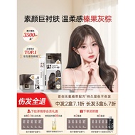 H5 Hair Dye Cream Hazelnut Gray Brown Top Ten Brand Hair Dyes Trendy Pure Plant Dye at Home Official