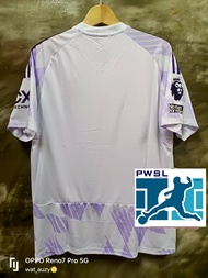 PWSL #เสื้อแมนยู ทีมเยือน 2025/26 สีขาวม่วง งานเทียบ แฟนบอล AAA เสื้อเปล่า + ทำฟูลออฟชั่น EPL ชื่อเบ
