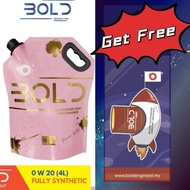 Bold 0w20 4Lit Fully Synthetic SN Plus Engine Oil FREEPerfume Card(READY STOCK)