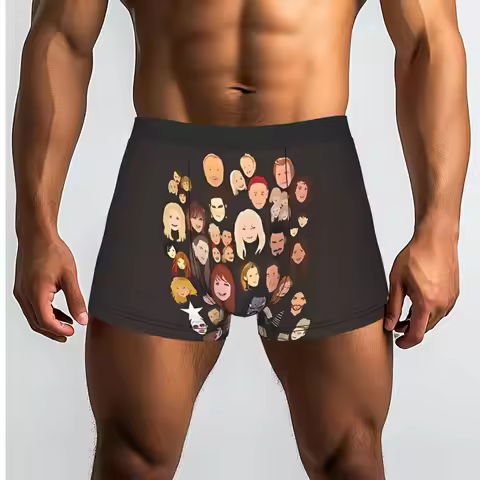 Icons Of The Song Contest Eurovision Song Contest Underpants Homme Panties Man Underwear Ventilate S